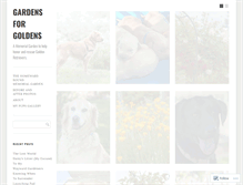 Tablet Screenshot of gardensforgoldens.com